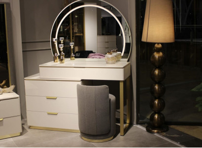 Dressing table set console mirror bedroom furniture design stool 3-piece new